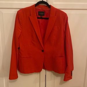 Coral red Banana Republic Classic Fit One button blazer